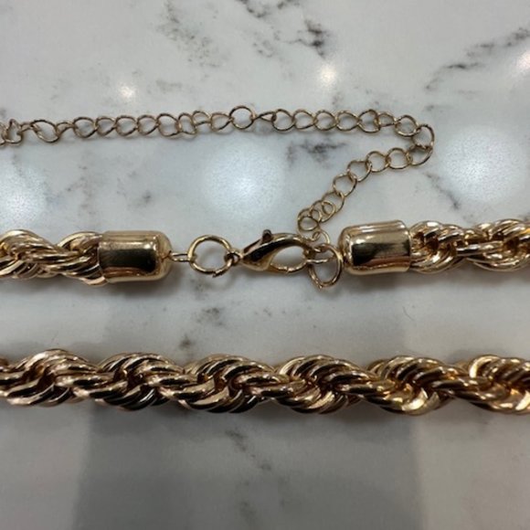 18K gold plated rope chain - Picture 2 of 3